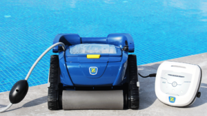 how do robotic pool vacuums work